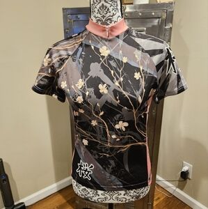 PRIMAL SAKURA Cycling Jersey Women’s SM Cherry Blossom Floral Print